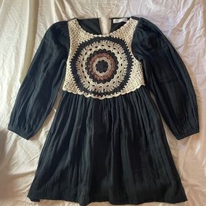 crochet zara dress